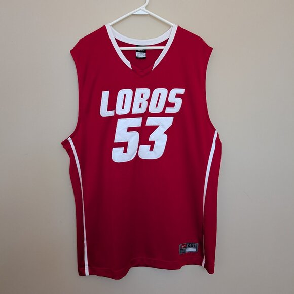 University of New Mexico UNM Lobos basketball jersey 53 Nike XXL dri-fit - Picture 1 of 10